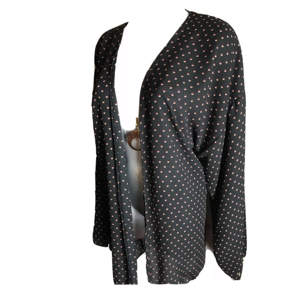 NY INVASION Size 3X -Duster Open Cardigan Printed
